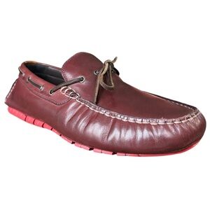 Cole Haan Driver Shoes Men size 10.5 Zerogrand Driving Loafer Moccasins Mahogany